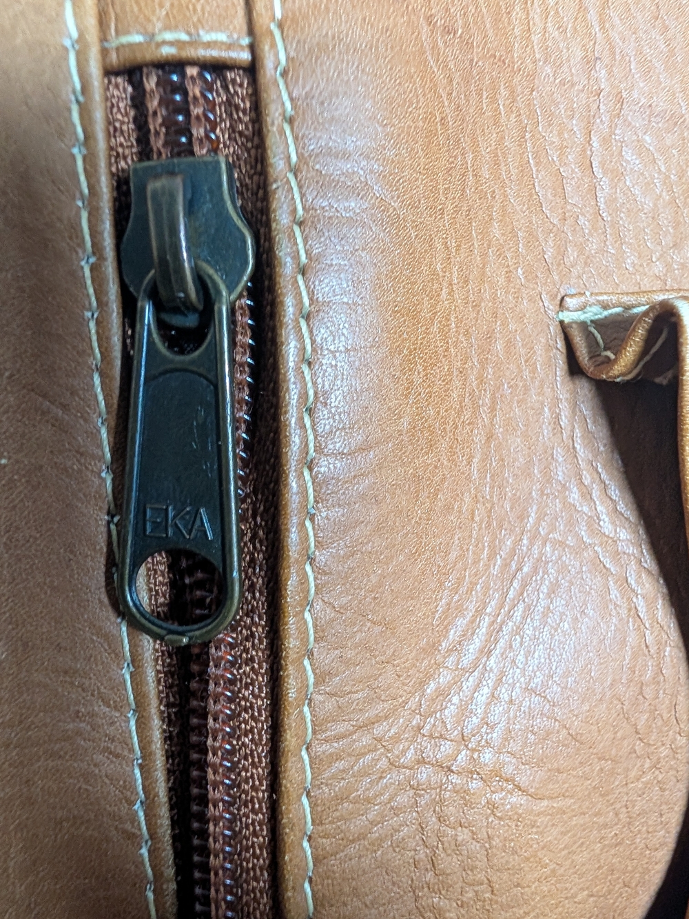 Classic Tan Leather Crossbody Bag - Timeless Women's Shoulder Bag - Picture 14 of 16